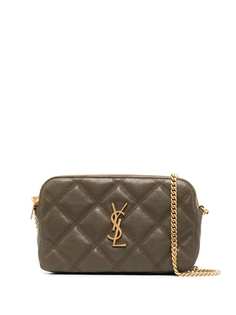 Saint Laurent стеганая мини-сумка Becky