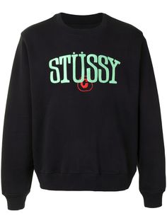 Stussy толстовка с вышитым логотипом