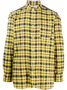Junya Watanabe MAN рубашка в стиле колор-блок
