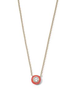 IPPOLITA колье Stardust Solitaire из желтого золота с бриллиантами