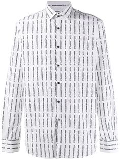 Karl Lagerfeld рубашка с логотипом