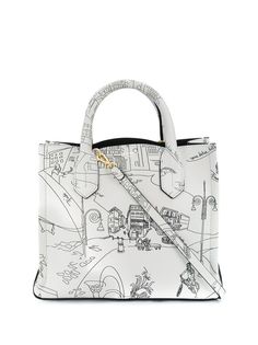 Emilio Pucci сумка-тоут Scorci Fiorentini среднего размера с принтом