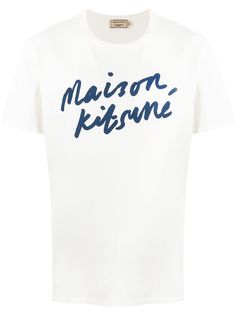 Maison Kitsuné футболка с логотипом