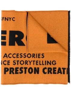 Heron Preston шарф с жаккардовым логотипом