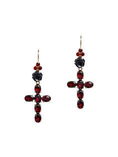 Dolce & Gabbana серьги Family в форме крестов