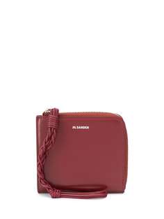 Jil Sander кошелек на молнии с тисненым логотипом