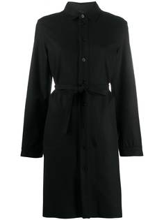 Jil Sander платье-рубашка с завязками на талии