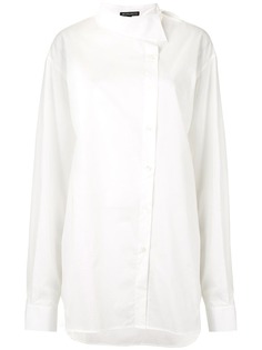 Ann Demeulemeester рубашка с асимметричной воротником