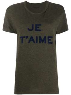 Zadig&Voltaire футболка с принтом Walk Je TAime