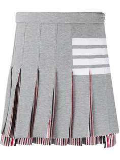 Thom Browne плиссированная юбка мини с полосками 4-Bar