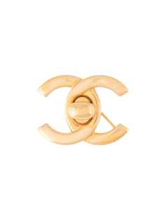 Chanel Pre-Owned брошь 1996-го года с логотипом CC