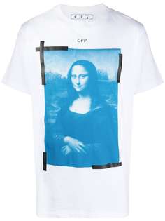 Off-White футболка с принтом Mona Lisa