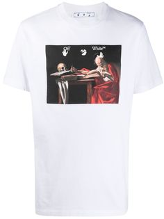 Off-White футболка с графичным принтом