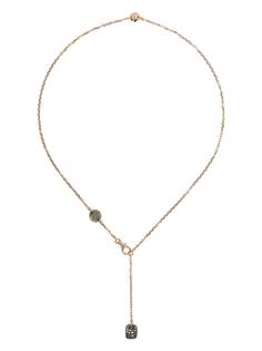Pomellato 18kt rose gold Sabbia diamond lariat necklace
