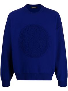 Versace джемпер с нашивкой Medusa