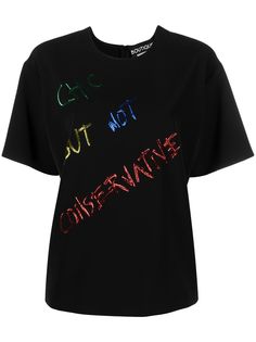 Boutique Moschino футболка с принтом Chic but not conservative