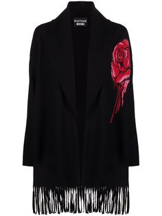 Boutique Moschino кардиган с бахромой