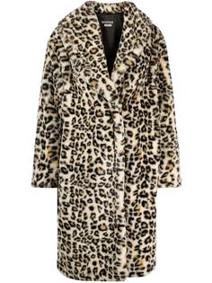 Boutique Moschino однобортное пальто с леопардовым принтом