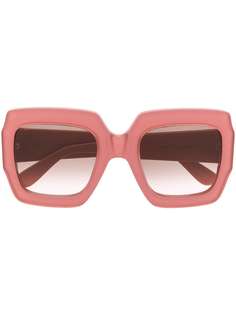 Gucci Eyewear солнцезащитные очки в массивной оправе с логотипом GG