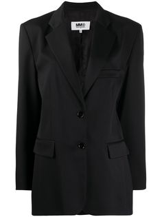 MM6 Maison Margiela однобортный блейзер строгого кроя