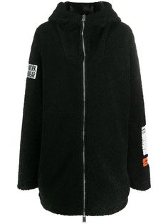 Heron Preston шуба миди из искусственной овчины