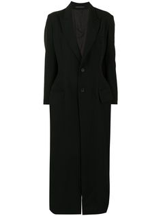 Yohji Yamamoto длинное пальто со шнуровкой