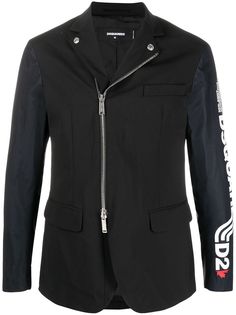 Dsquared2 пиджак на молнии с логотипом