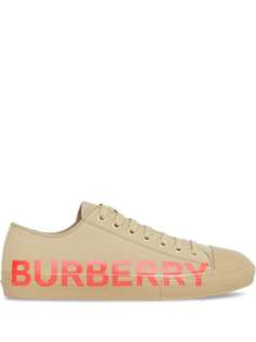 Burberry кеды с логотипом