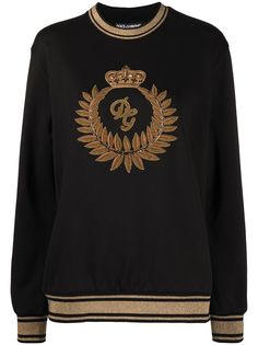 Dolce & Gabbana толстовка с вышитым логотипом