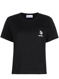 RED Valentino футболка с вышитым логотипом