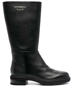 Emporio Armani сапоги с логотипом
