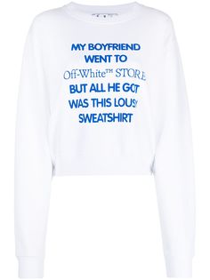 Off-White толстовка с надписью