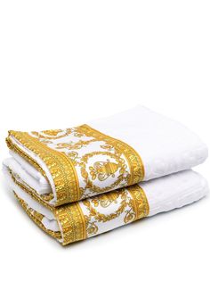 Versace Home полотенце с логотипом