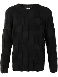 Comme Des Garçons Homme Plus толстовка с плетеным эффектом