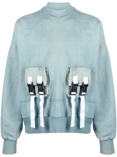 VAL KRISTOPHER толстовка с пряжками на карманах