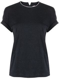 Brunello Cucinelli футболка с кристаллами