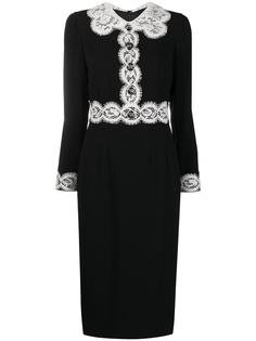 Dolce & Gabbana платье миди с кружевом
