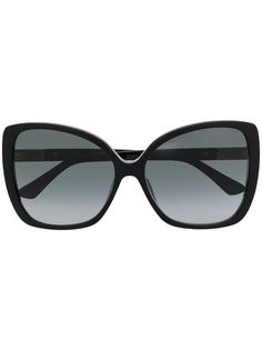 Jimmy Choo Eyewear солнцезащитные очки Becky в оправе кошачий глаз