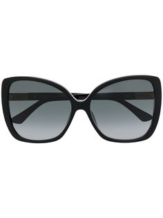 Jimmy Choo Eyewear солнцезащитные очки Becky в оправе кошачий глаз