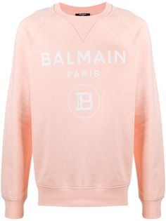 Balmain толстовка с круглым вырезом и логотипом
