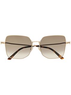 Jimmy Choo Eyewear солнцезащитные очки Trisha в массивной квадратной оправе