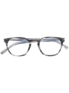 Saint Laurent Eyewear очки в квадратной оправе с прозрачными линзами