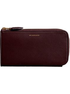 Burberry кошелек с круговой молнией и футляром для монет