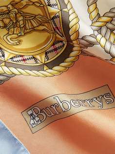 Burberry шарф с винтажным принтом