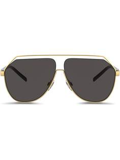 Dolce & Gabbana Eyewear солнцезащитные очки в шестиугольной оправе