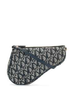 Christian Dior клатч Saddle pre-owned с узором Trotter