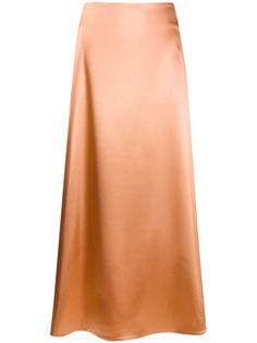 Jil Sander длинная атласная юбка