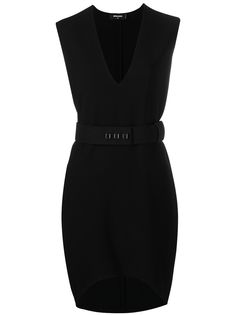 Dsquared2 платье с V-образным вырезом и поясом