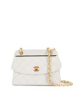 Chanel Pre-Owned стеганая сумка на плечо 1990-х годов с логотипом CC