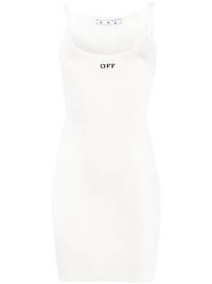 Off-White платье в рубчик